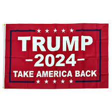 Trump Flag 2024 Take America Back - Made in USA