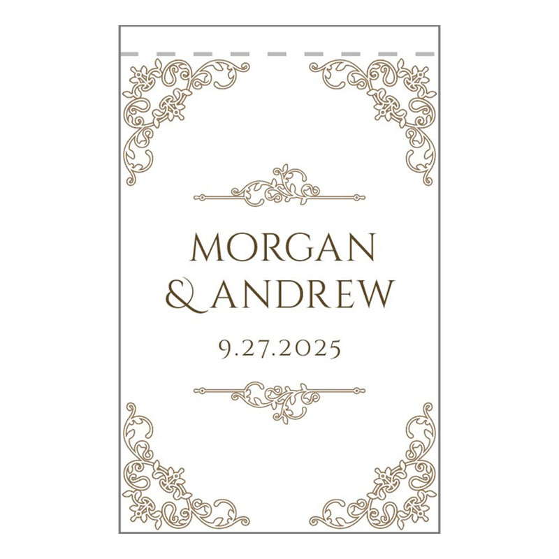 Load image into Gallery viewer, Personalized Wedding Garden Flag – 18" x 12" Nylon
