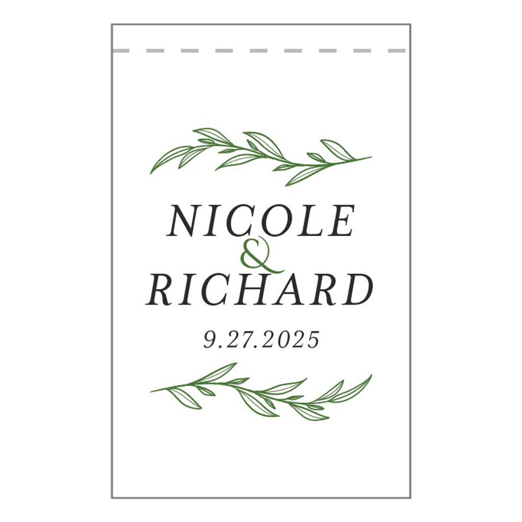 Personalized Wedding Garden Flag – 18