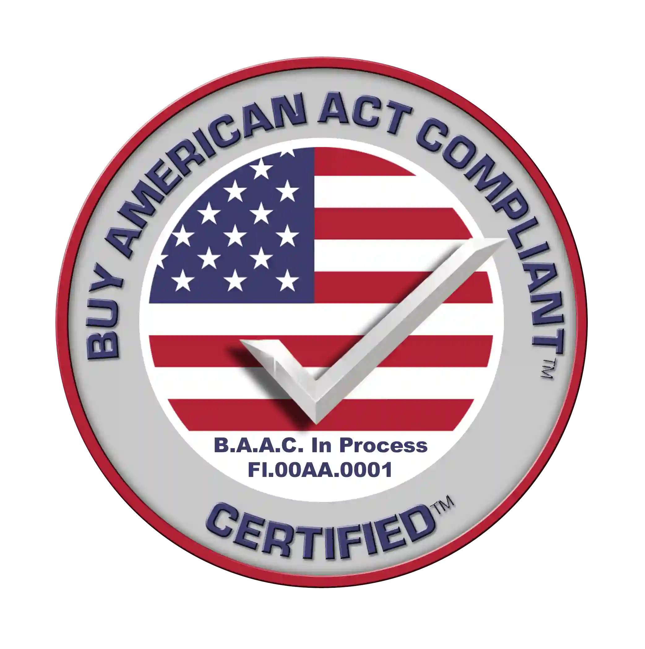 Buy American Act Compliant Certified seal.