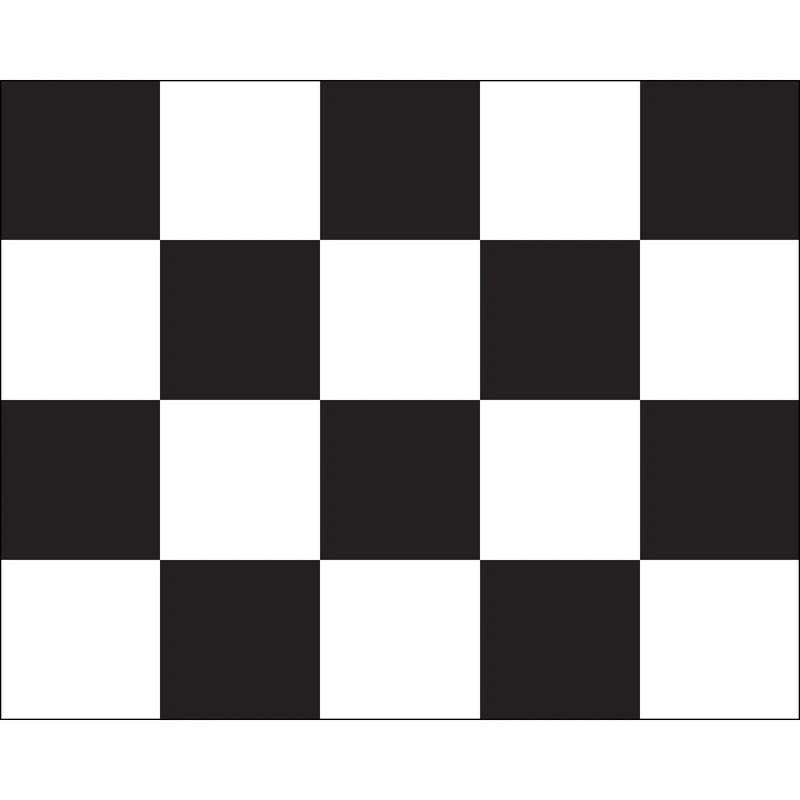 Load image into Gallery viewer, The black and white checkered auto racing flag, used to signal the winner and the end of the race.
