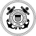 Load image into Gallery viewer, Black and white graphic of the official United States Coast Guard seal for glass etched personalization options.
