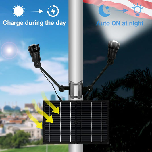 Extreme Solar Flagpole Light