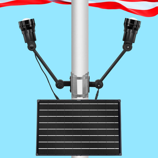 Extreme Solar Flagpole Light