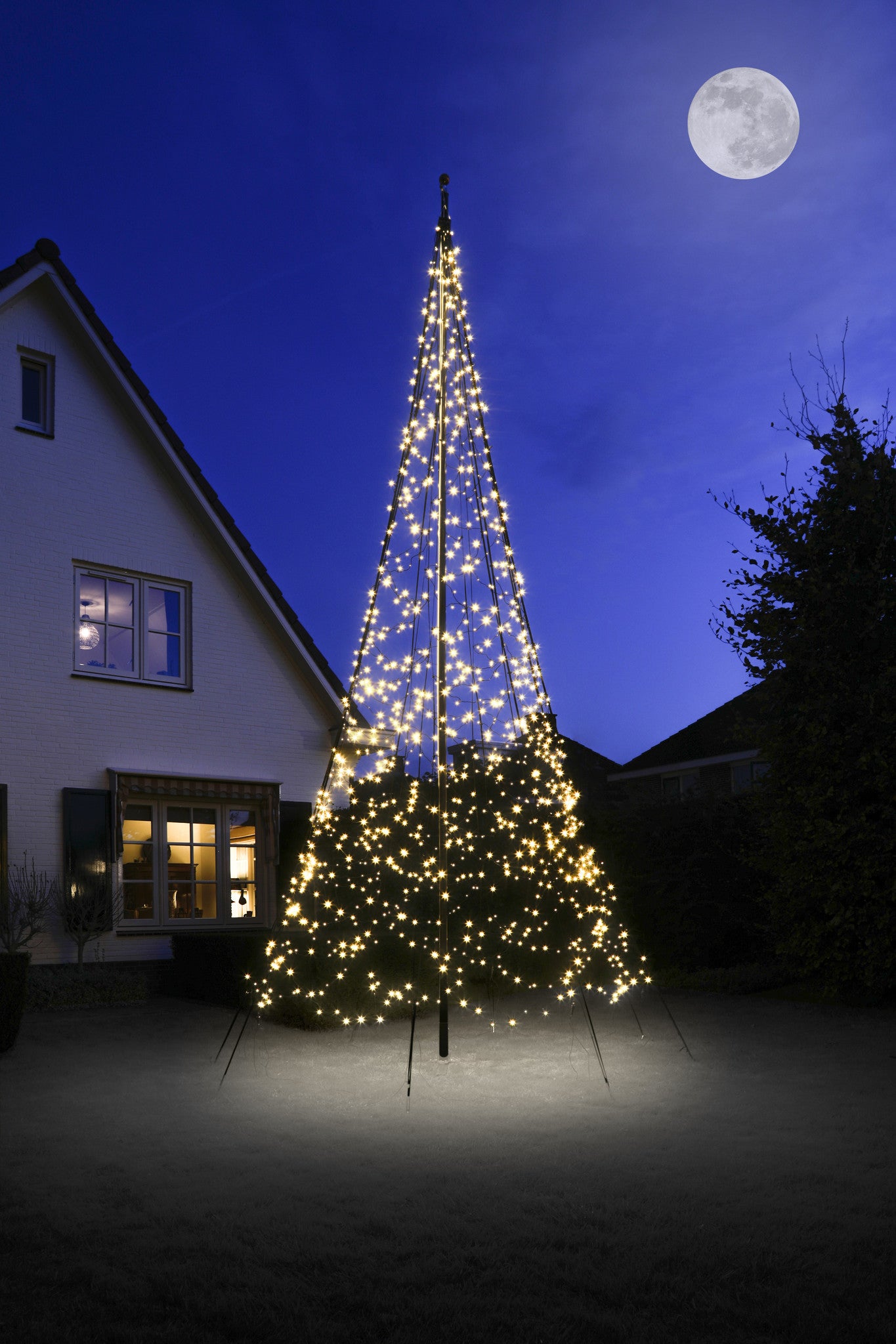 Fairybell Warm White Flagpole Christmas Tree Light