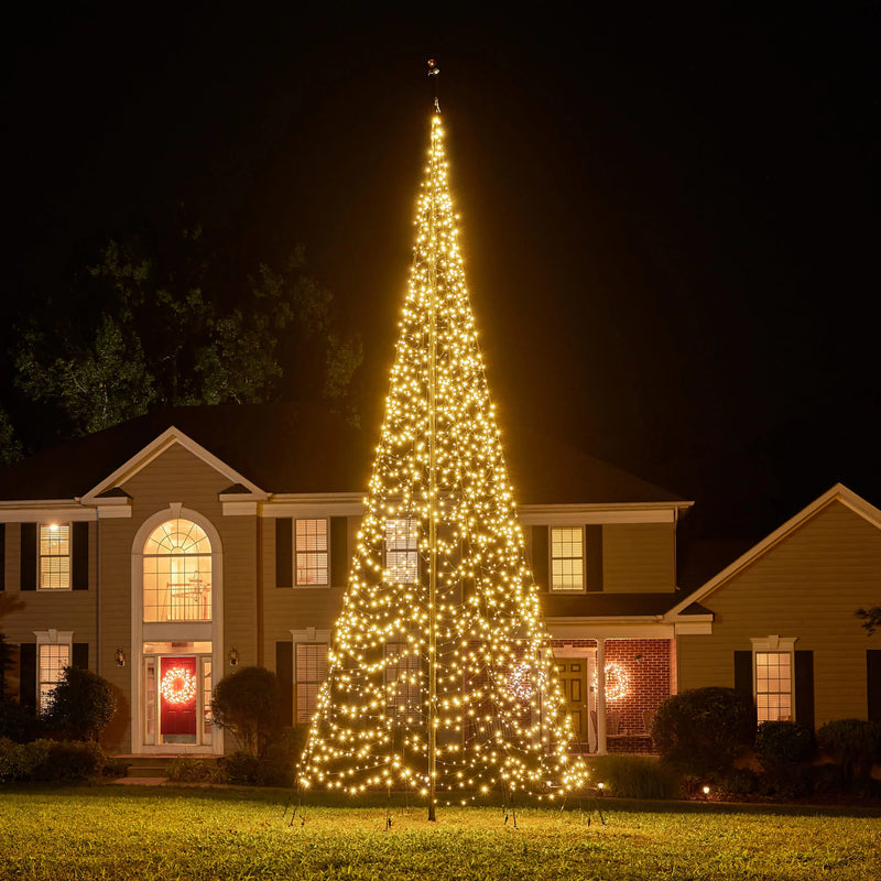 Load image into Gallery viewer, Fairybell Warm White Flagpole Christmas Tree Light
