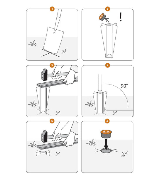 Fairybell Sectional Aluminum Pole