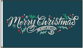 3'x5' Nylon Merry Christmas Specialty Flag