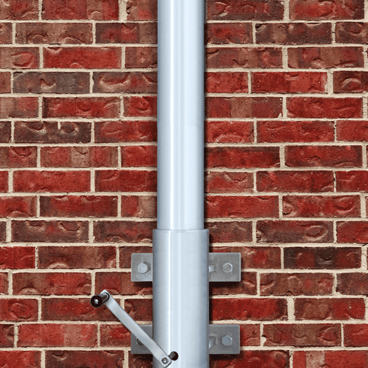 Internal Vertical Wall Mount Flagpole with Winch