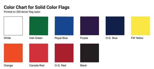 Nylon Solid Color Flag