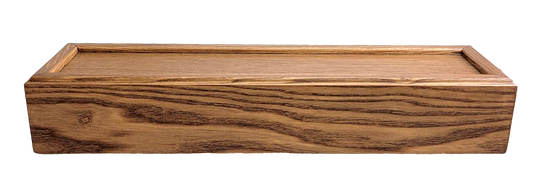 Pedestal for Capitol flag case in natural oak wood finish featuring rectangular top with visible wood grain patterns and solid construction made in USA