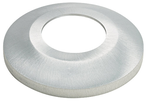 Brushed aluminum Standard Profile Aluminum Flagpole Flash Collar with a stepped or tiered center section.