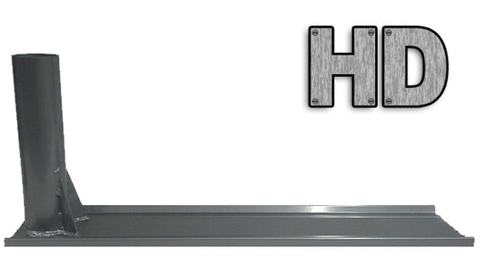 Heavy-duty metal bracket with 'HD' text on a white background