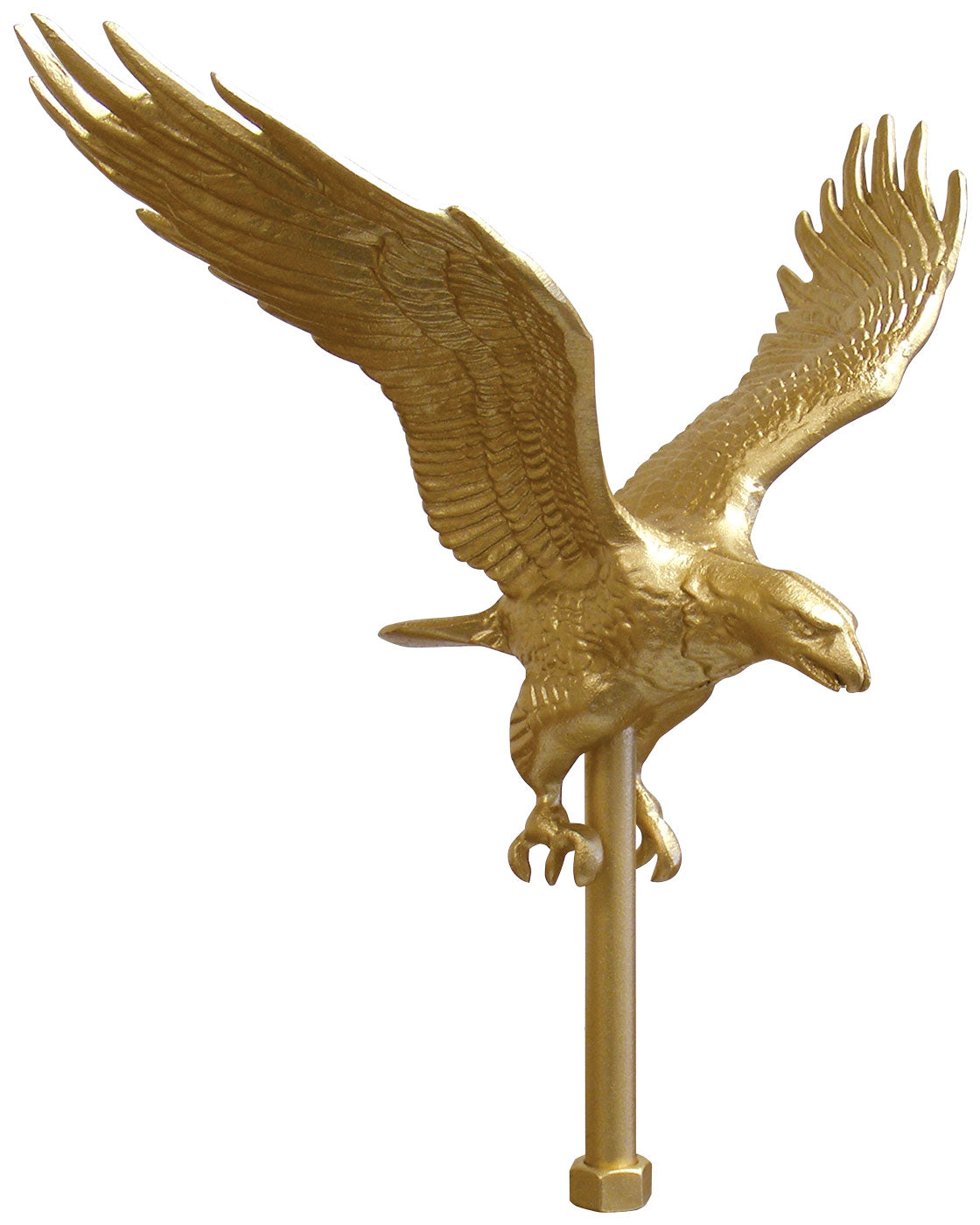 Gold Eagle Aluminum Flagpole Ornament - 1/2