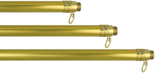 6'-10' Gold Anodized Adjustable Aluminum Pole
