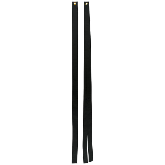 5'x2" Black Nylon Mourning Streamers