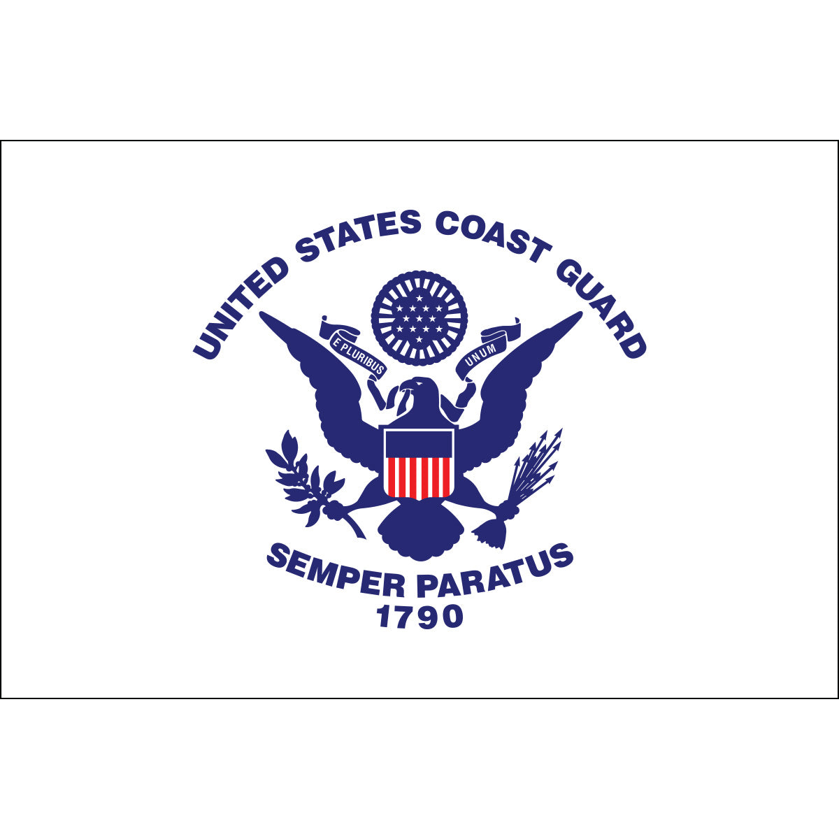 3'x5' E-Poly U.S. Coast Guard Flag
