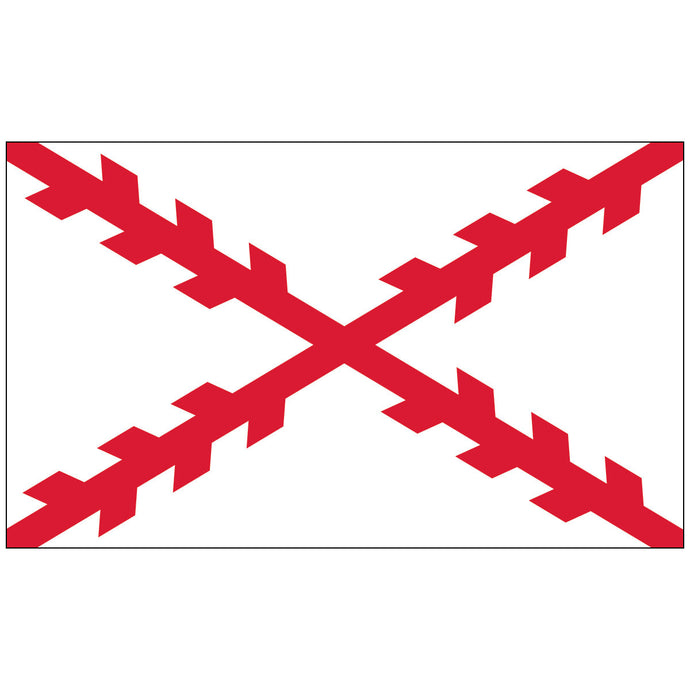 Nylon Cross of Burgundy Historical Flag