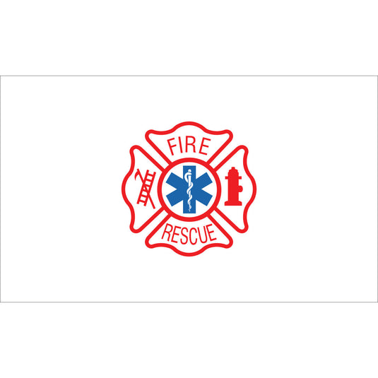 3'x5' Nylon Fire Rescue Civilian Flag