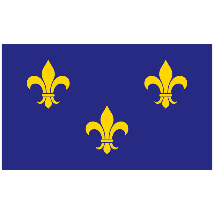 Nylon Fleur-De-Lis(Blue-3) Historical Flag