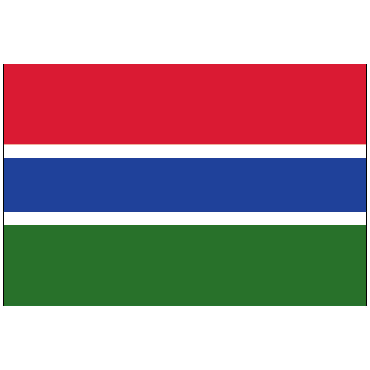 Gambia - Nylon World Flag