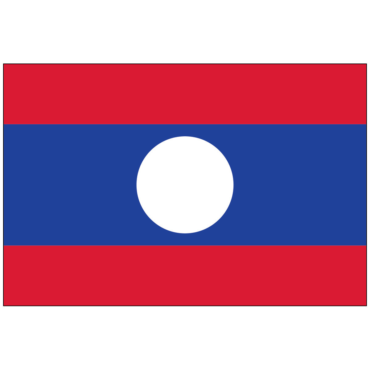 Laos - Nylon World Flag