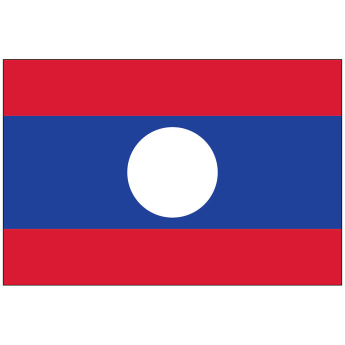 Laos - Nylon World Flag