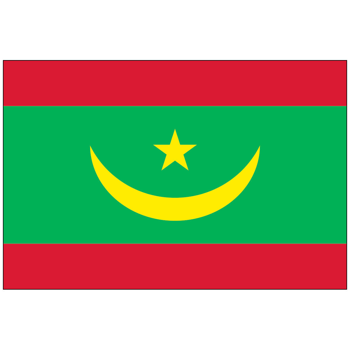 Mauritania - Nylon World Flag