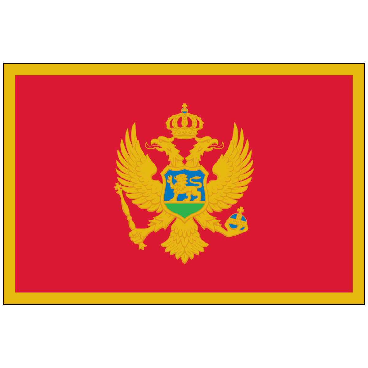 Montenegro - Nylon World Flag