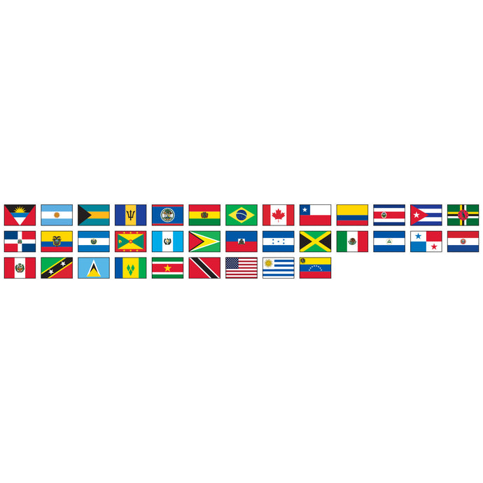 Complete O.A.S. Member Nylon Indoor / Parade Flag Set w/ Pole Hem