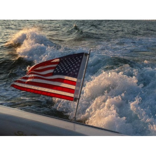 Load image into Gallery viewer, Original Swiveler Boat Flagpole - Made in USA
