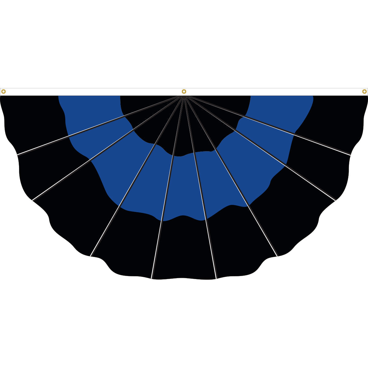 3'x6' Nylon Thin Blue Line Fan Civilian Flag