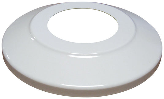 6"x16" Standard Profile Aluminum Flagpole Flash Collar - White