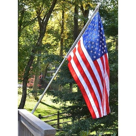 All American Made House Mount Flagpole Kit featuring a 6' x 1.25