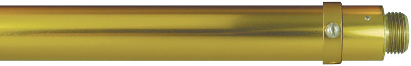 Load image into Gallery viewer, Gold aluminum deluxe parade banner pole with threaded ornament adapter and polished finish.
