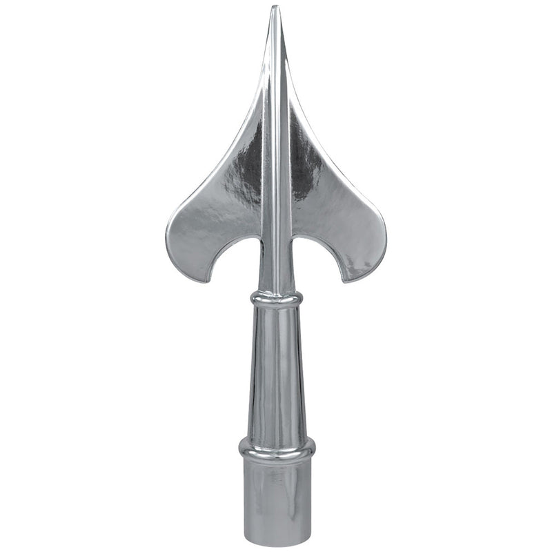 Load image into Gallery viewer, The Army Spear flagpole ornament for an indoor pole, shown in a polished silver finish.
