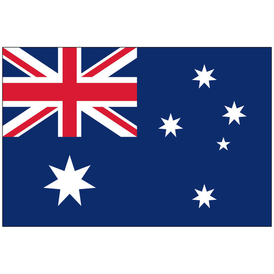 The national flag of Australia, featuring the Union Jack, the Commonwealth Star, and the Southern Cross constellation on a blue field.