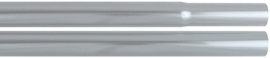 Two-section satin aluminum indoor flagpole with a smooth, polished finish.