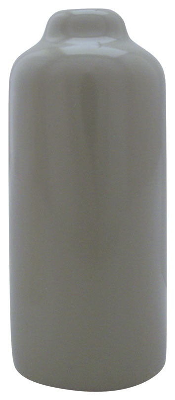 Light grey, smooth plastic Flag Snap Cover (sleeve style) with rounded ends. The elongated, neutral-colored cover is designed to dampen the sound of snaphooks hitting the flagpole.
