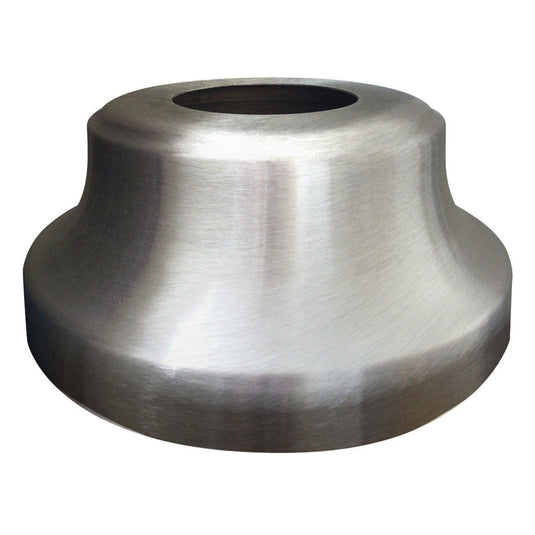 Clear coat finished high profile flagpole flash collar.