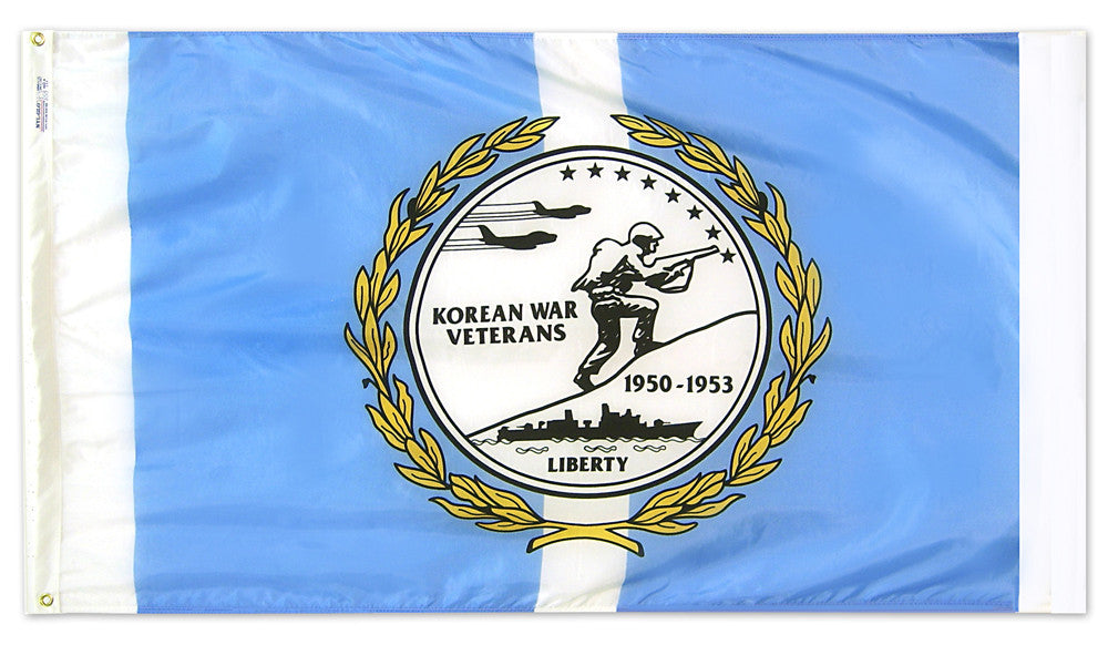 3'x5' Nylon Korean War Commemorative Veteran Flag