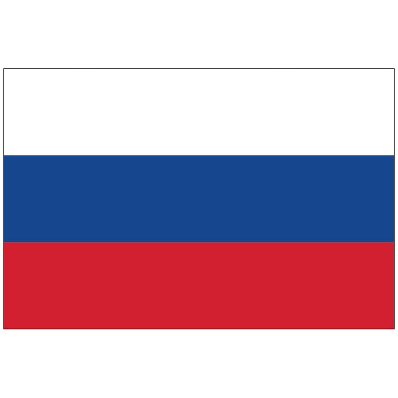Load image into Gallery viewer, The flag of the Russian Federation, featuring horizontal stripes in white, blue, and red colors.
