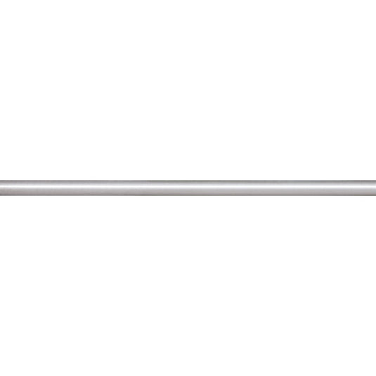 Horizontal view of the straight silver Single Arm Banner Mounting Pole section.