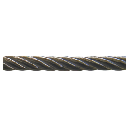 Load image into Gallery viewer, Close-up detail of the tightly braided strands forming the Stainless Steel Cable Halyard.
