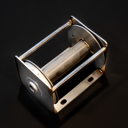 Load image into Gallery viewer, Polished Stainless Steel Internal Halyard Winch housing with drum visible, for internal halyard flagpoles.
