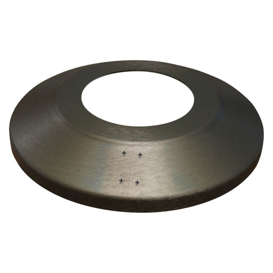 Dark bronze finish Standard Profile Split Aluminum Flagpole Flash Collar, featuring a visible split seam and four attachment screws.