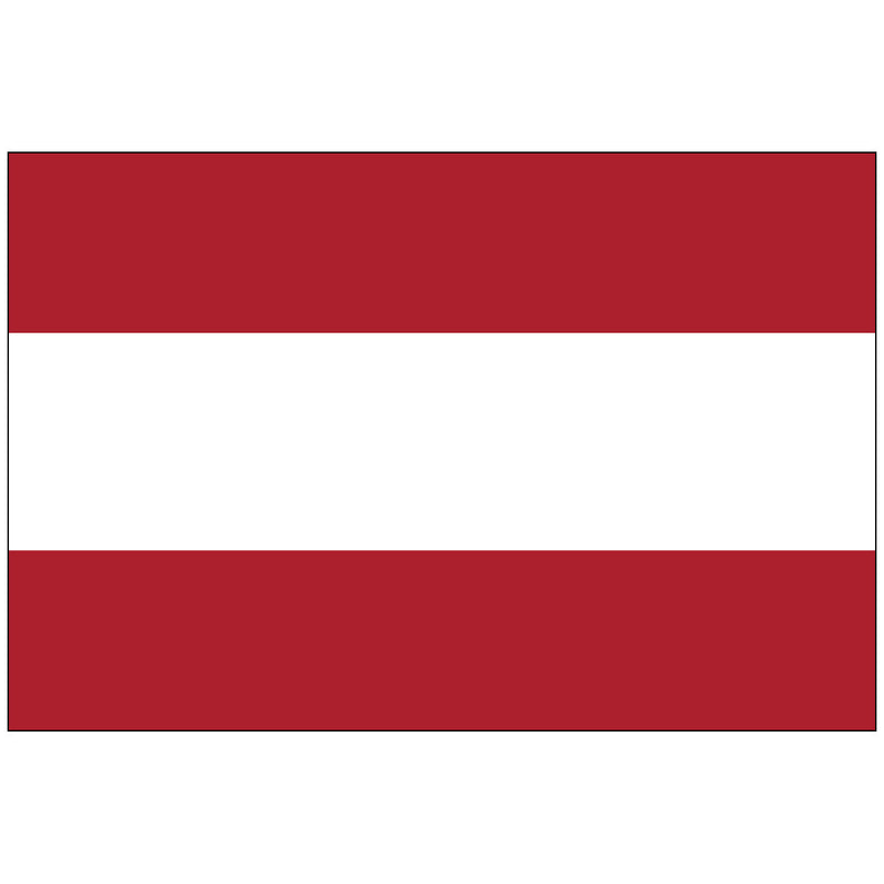 Load image into Gallery viewer, The flag of Tahiti, featuring red and white horizontal stripes.
