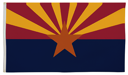 30' x 50' Custom Printed State of Arizona Single Reverse Polyester Knit Flag