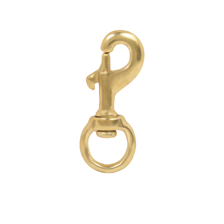 3-1/8" Solid Brass Swivel Flag Snap