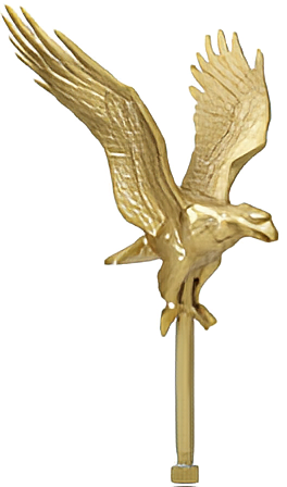 Flying Eagle Flagpole Ornament - 1/2